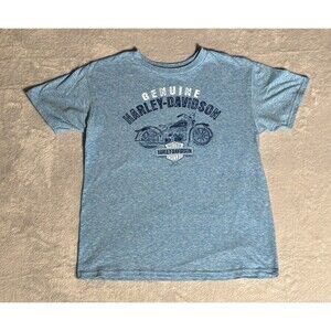 Harley-Davidson Youth Size Medium Blue T-Shirt